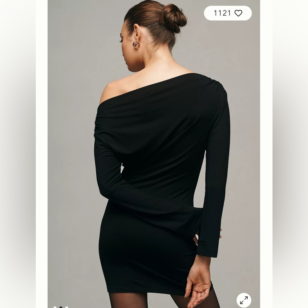 Reformation Eveline Long-Sleeve Knit Mini Dress Made in USA - Picture 2 of 9